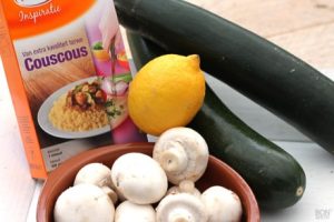 Champignons, Couscous en Citroen
