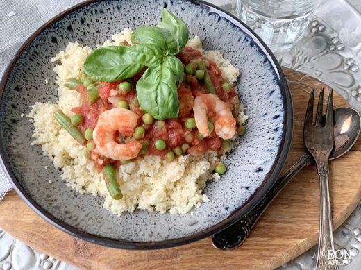 garnalen met Couscous