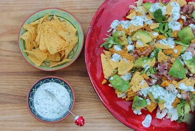 Geen gedoe BBQ salade Mexicaanse salade