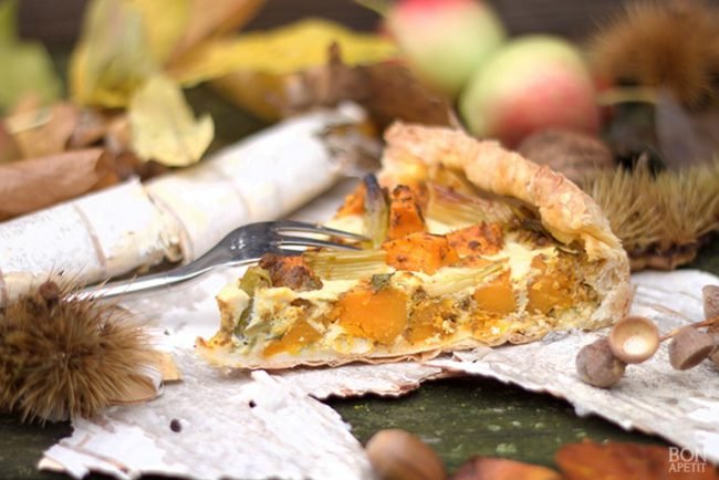pompoenquiche quiche met pompoen