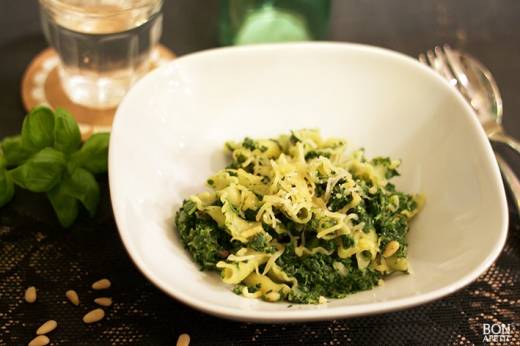 pasta met spinazie