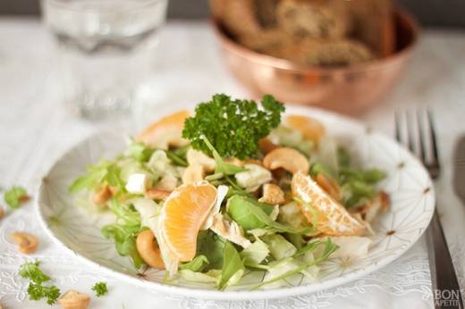 feestelijke kalkoen salade