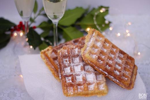 wafels met poedersuiker