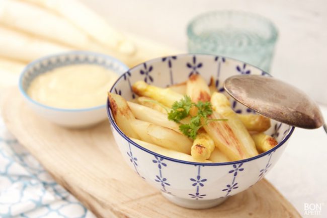 wokasperges gewokte witte asperges
