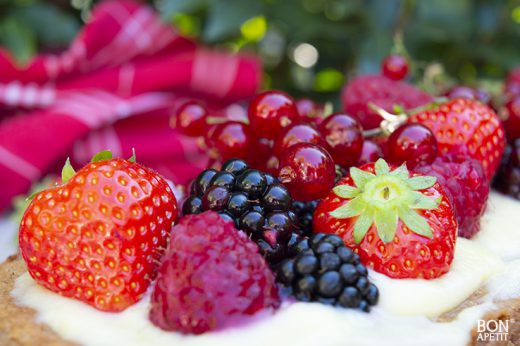 slof met zomerfruit