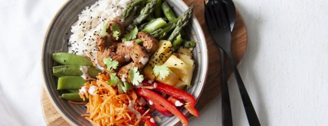 tropische poké bowl