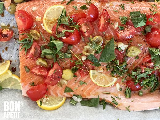 zalm uit de oven