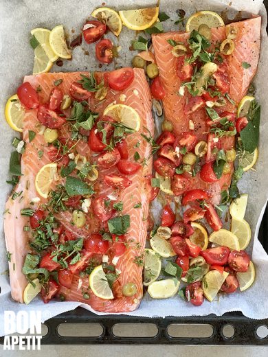 zalm uit de oven