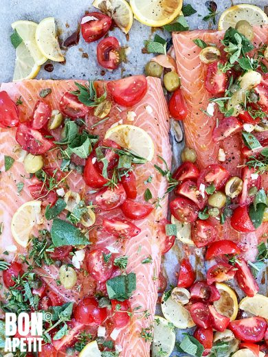 zalm uit de oven
