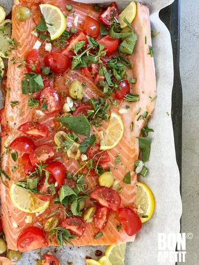 zalm uit de oven