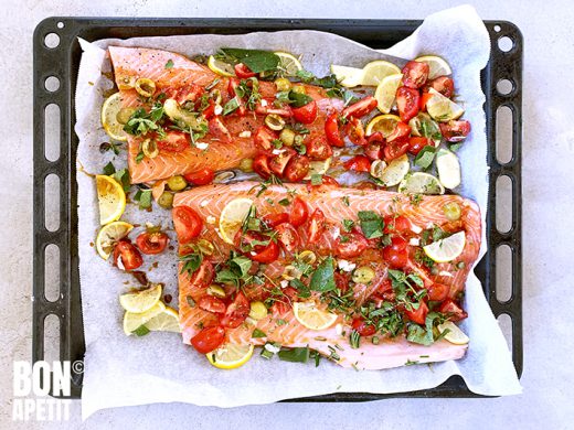 zalm uit de oven