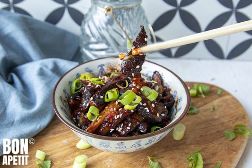 sticky aubergine