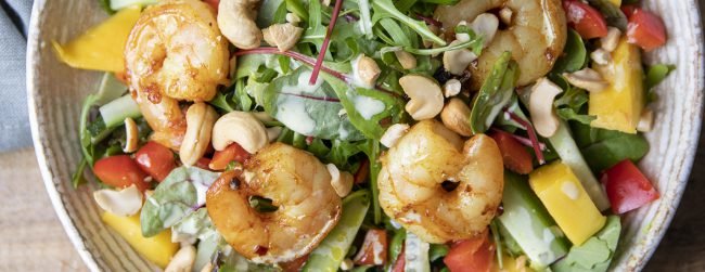 salade-scampi-mango-banner maaltijdsalade met scampi