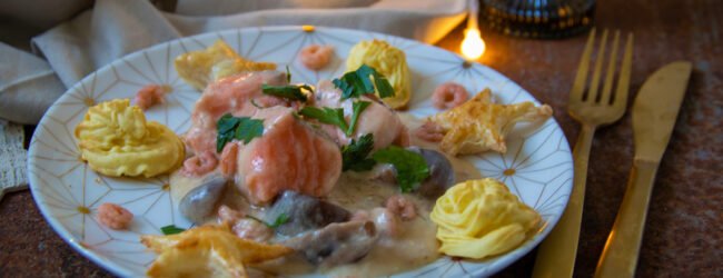 BANNER-zalm kerst feestelijke zalm