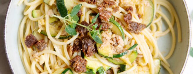 BANNER spaghetti met courgette spaghetti met courgette