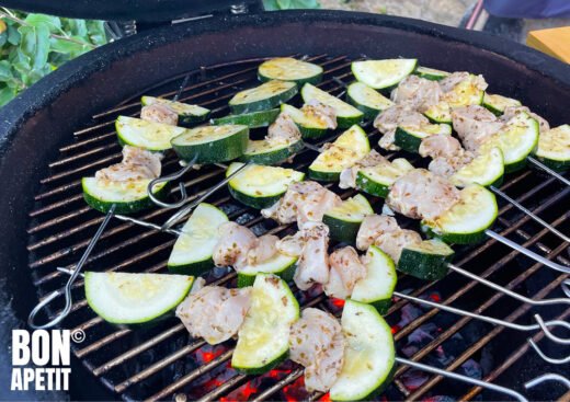 Griekse spiesjes van de BBQ