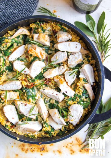 Toscaanse kip met orzo