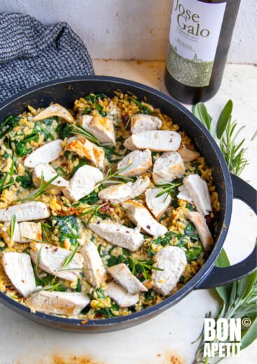 Toscaanse kip met orzo