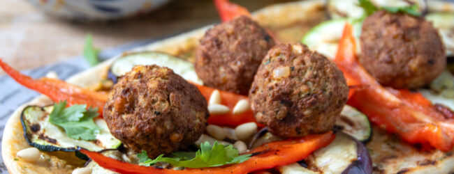 BANNER platbrood met falafel platbrood met falafel