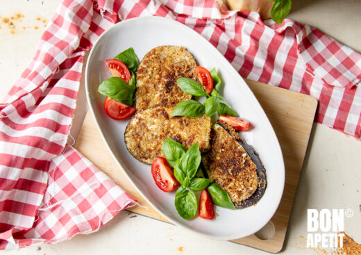 schnitzel van aubergine