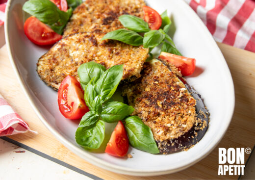 schnitzel van aubergine