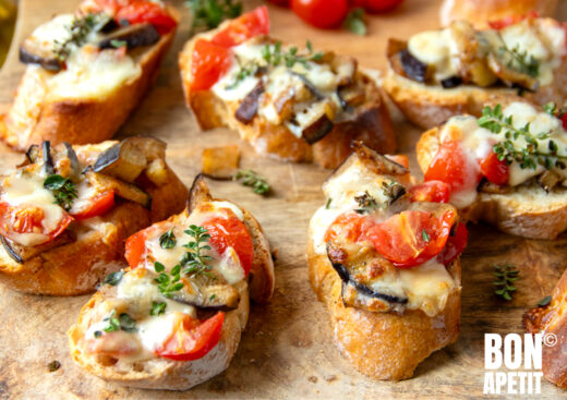 bruschetta met aubergine